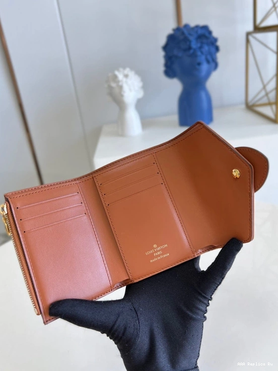 AAA Pruses Bags VUITTON LOUIS 9 PONT COMPACT WALLET 0806